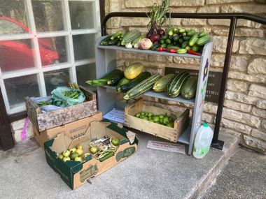 Vegetables dropped off at Paulton Larder